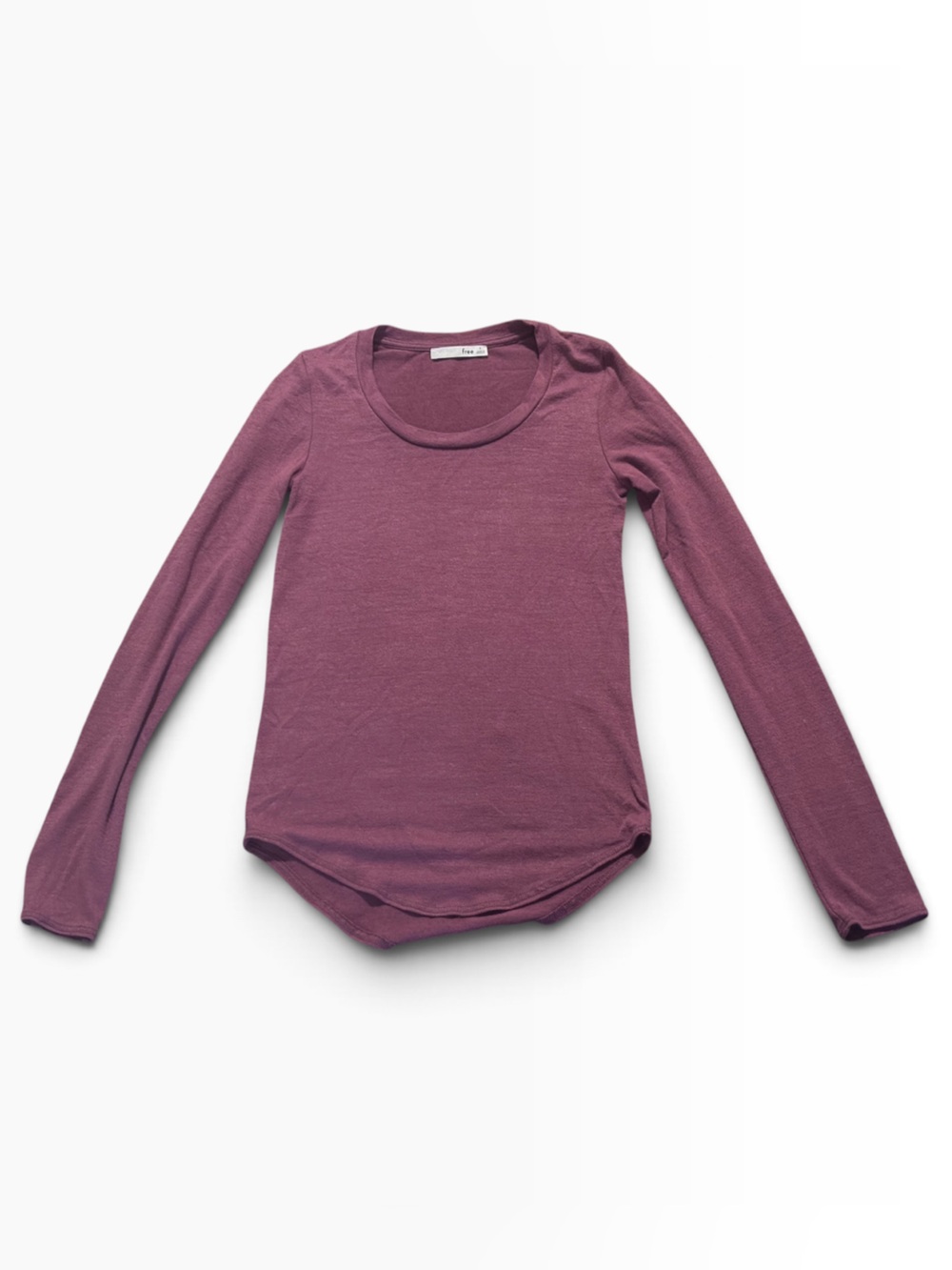 💜 Wilfred by Aritzia Purple Mauve Long Sleeve Top, Size Small